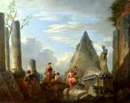 Giovanni Paolo Panini - Roman Ruins with Figures